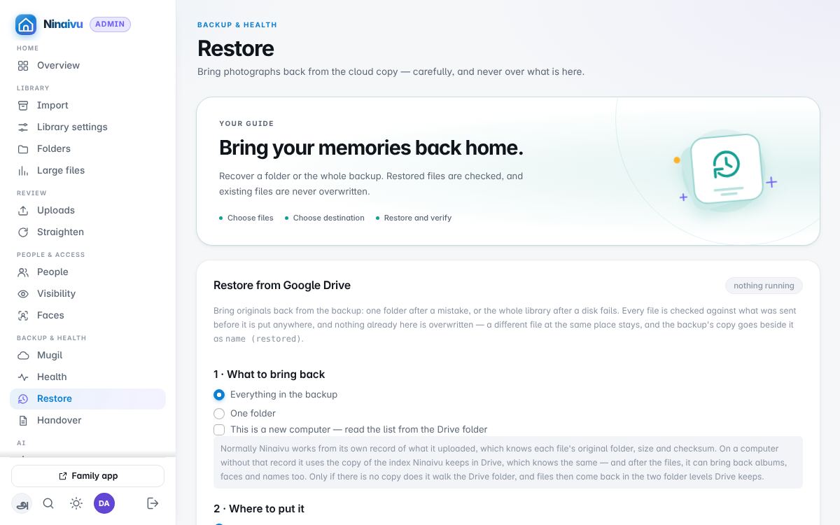 Restore