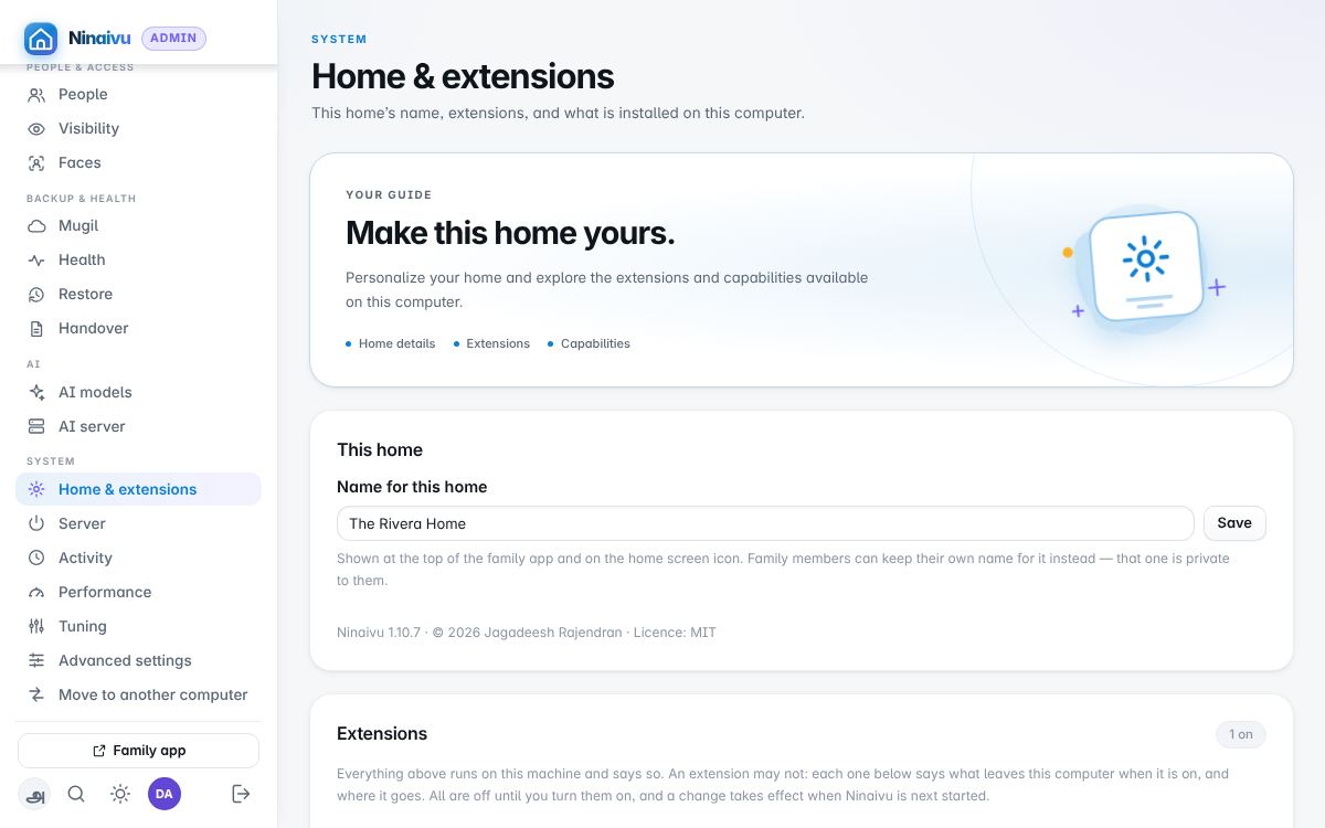 Home & extensions